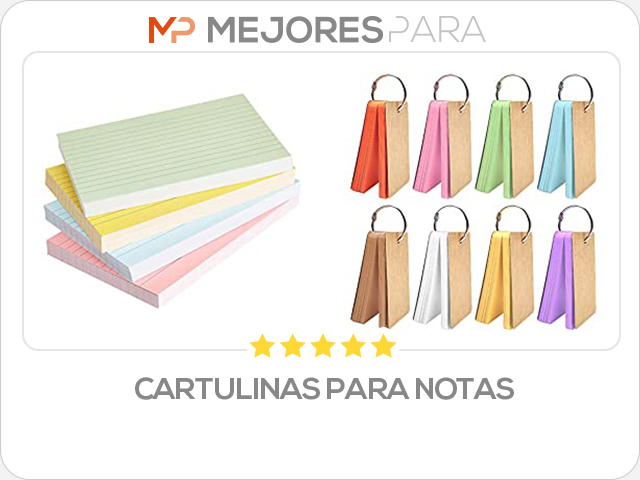 cartulinas para notas