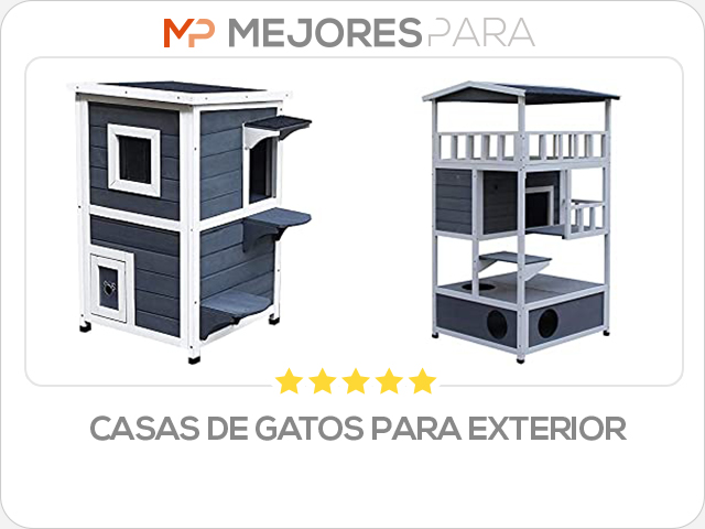 casas de gatos para exterior