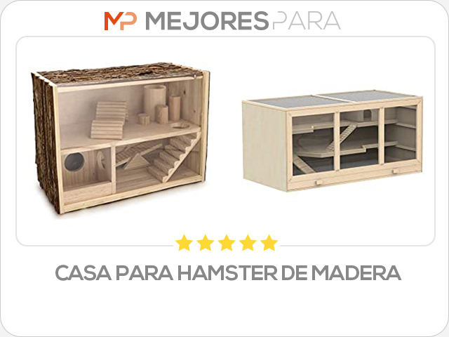 casa para hamster de madera