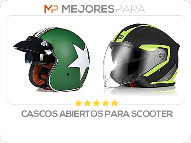 cascos abiertos para scooter