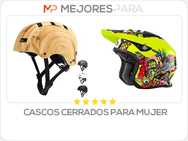 cascos cerrados para mujer