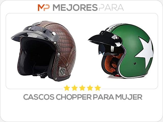 cascos chopper para mujer