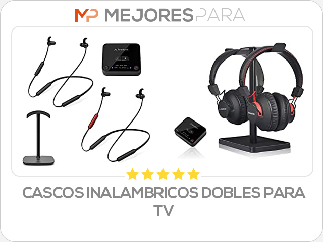 cascos inalambricos dobles para tv