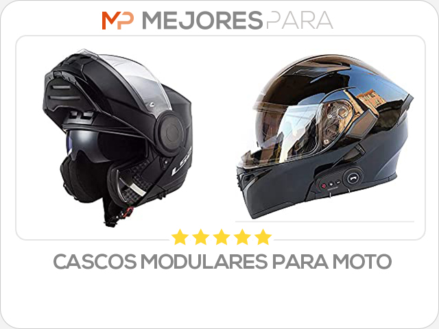 cascos modulares para moto