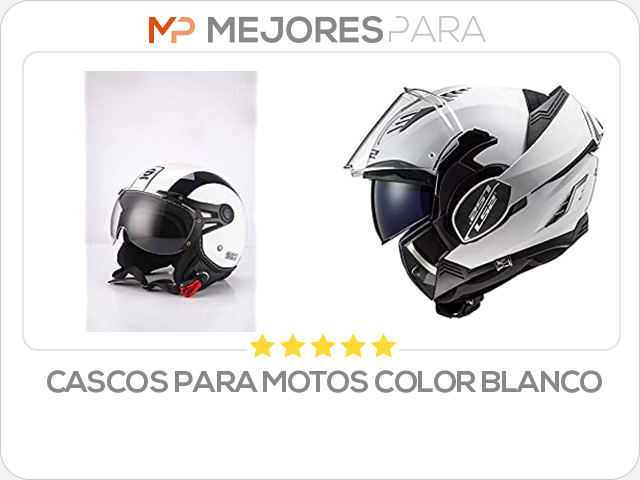 cascos para motos color blanco