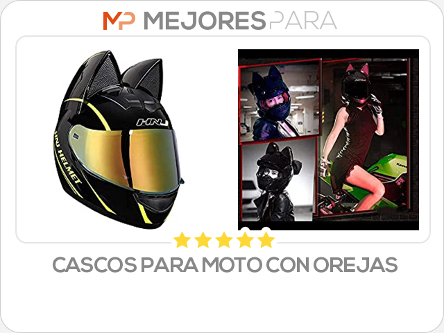 cascos para moto con orejas