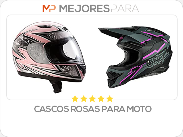 cascos rosas para moto