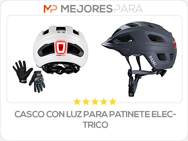 casco con luz para patinete electrico