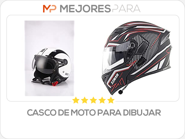 casco de moto para dibujar