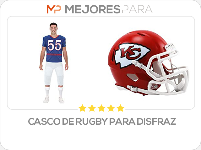 casco de rugby para disfraz