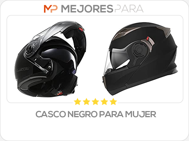 casco negro para mujer