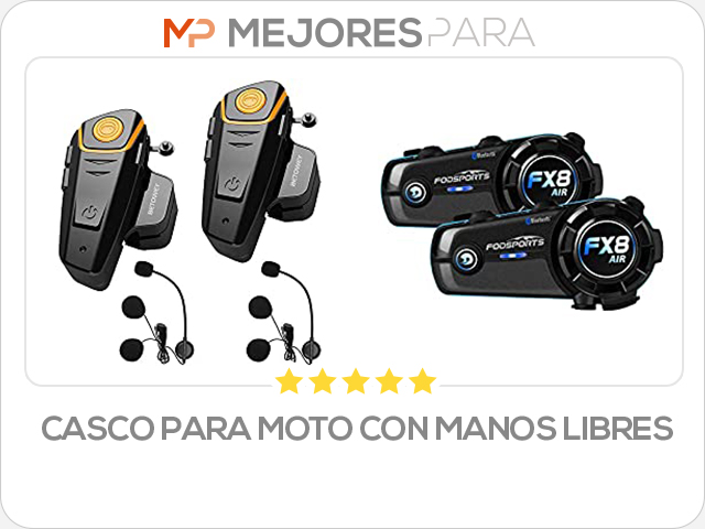 casco para moto con manos libres