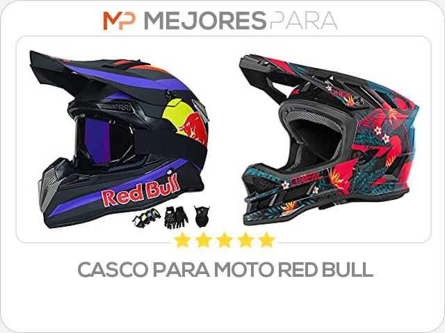 casco para moto red bull