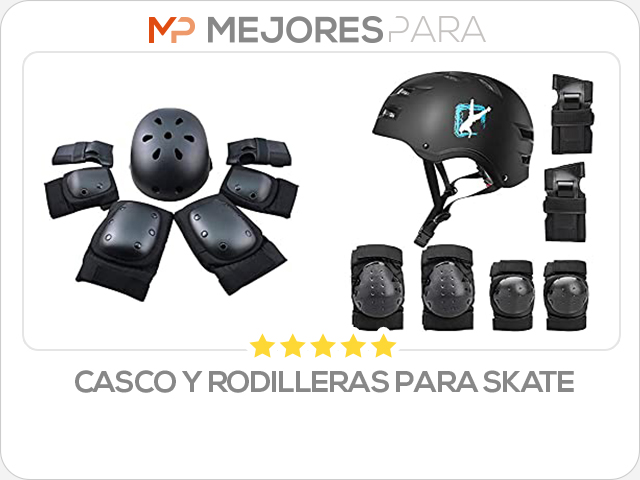 casco y rodilleras para skate