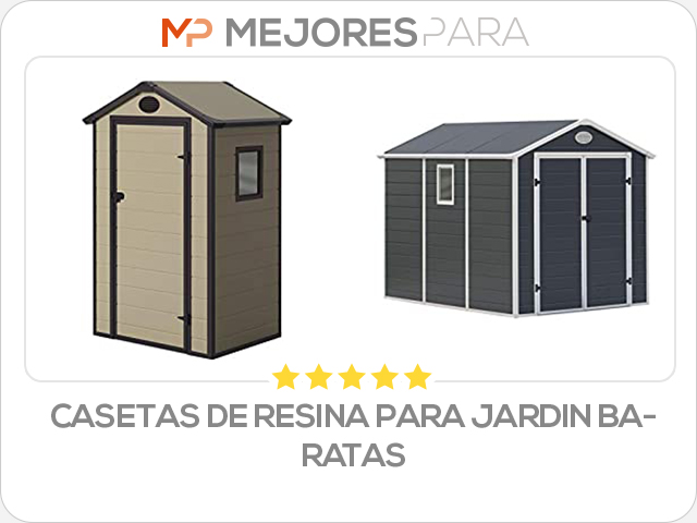 casetas de resina para jardin baratas