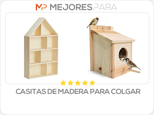 casitas de madera para colgar