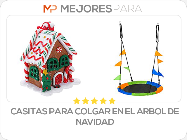 casitas para colgar en el arbol de navidad