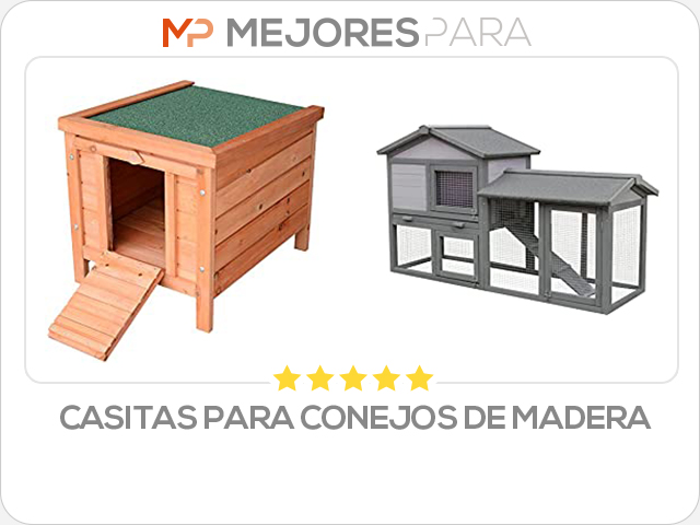 casitas para conejos de madera