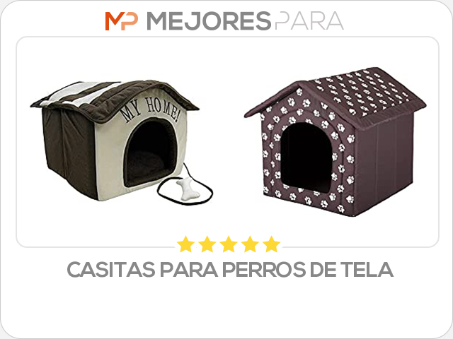 casitas para perros de tela