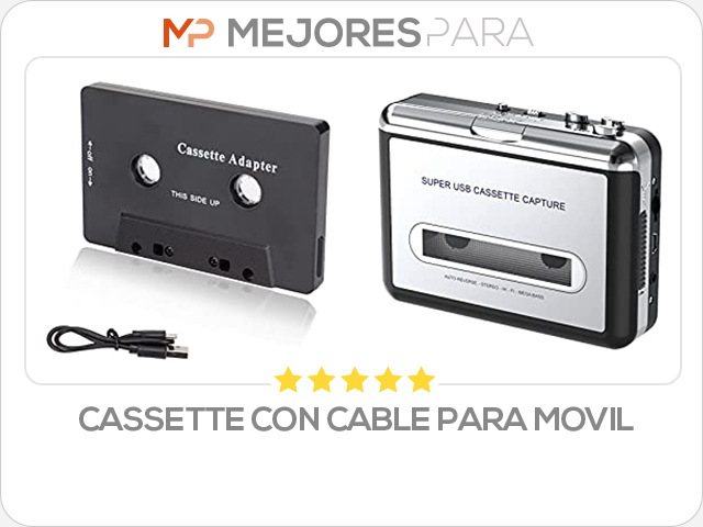 cassette con cable para movil