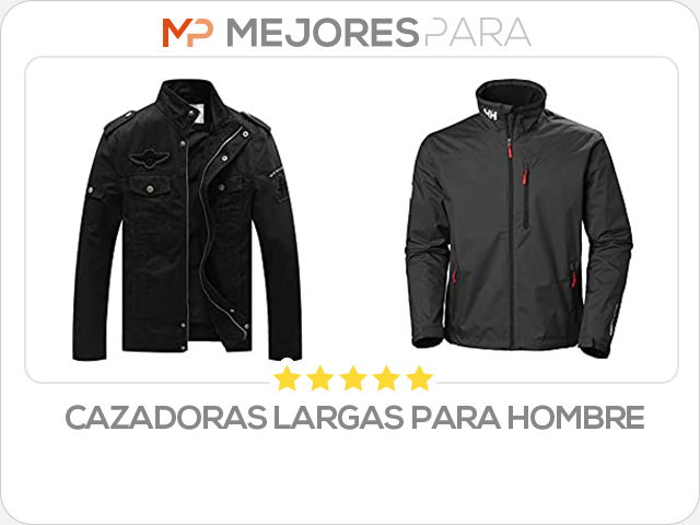 cazadoras largas para hombre