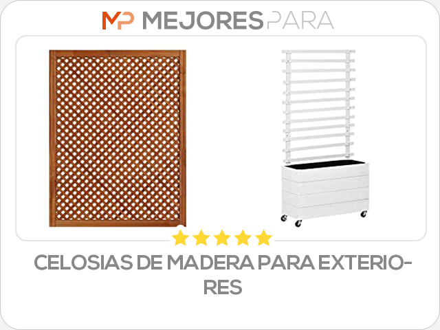 celosias de madera para exteriores