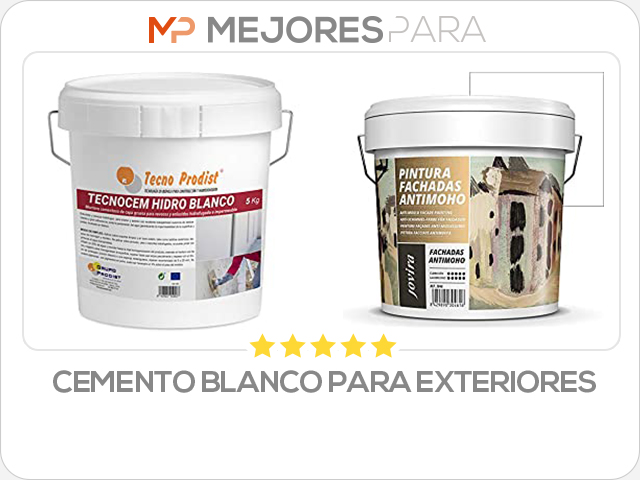 cemento blanco para exteriores