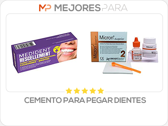 cemento para pegar dientes