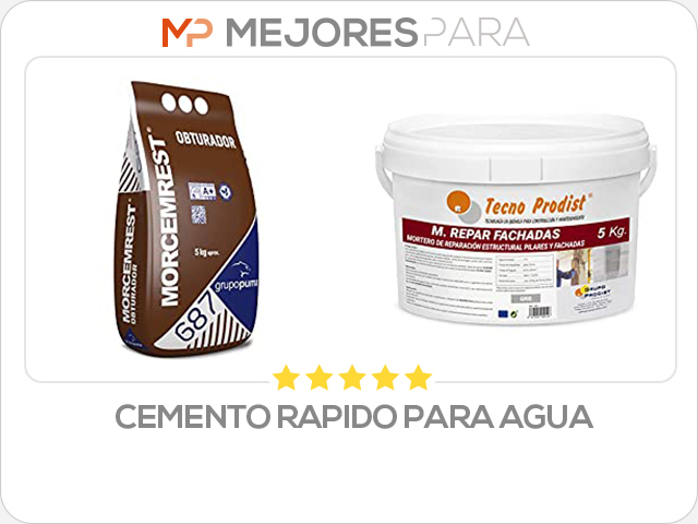 cemento rapido para agua