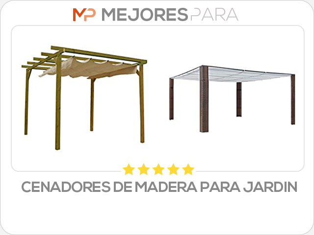 cenadores de madera para jardin