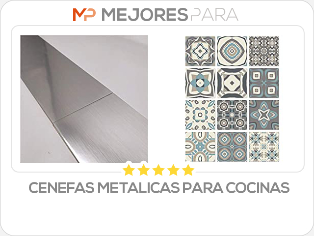 cenefas metalicas para cocinas