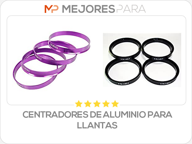 centradores de aluminio para llantas