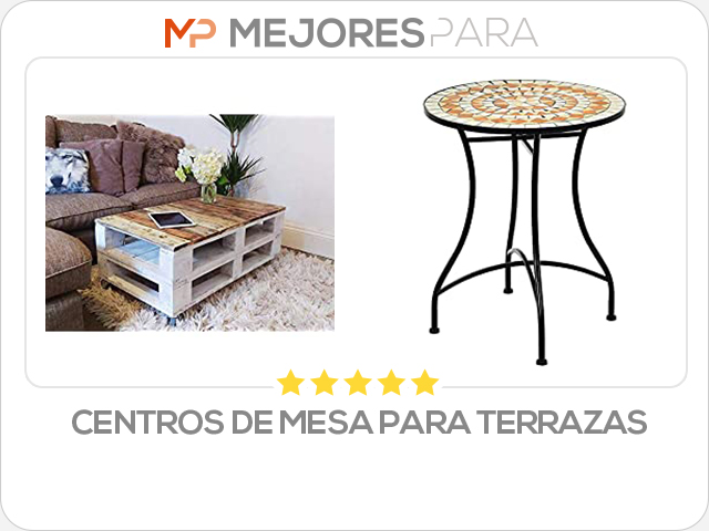 centros de mesa para terrazas