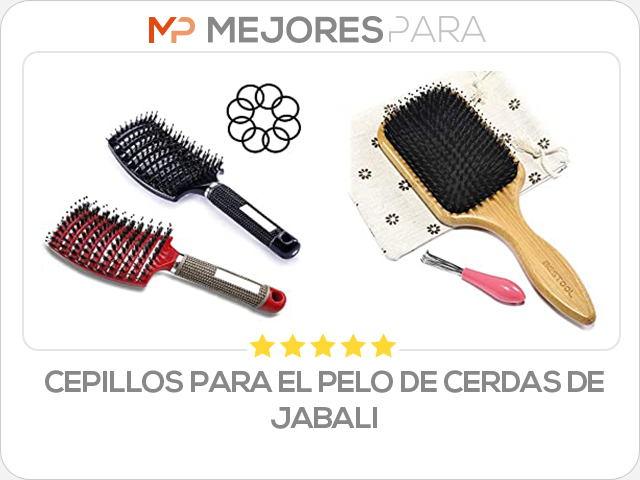 cepillos para el pelo de cerdas de jabali