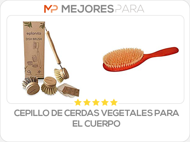 cepillo de cerdas vegetales para el cuerpo