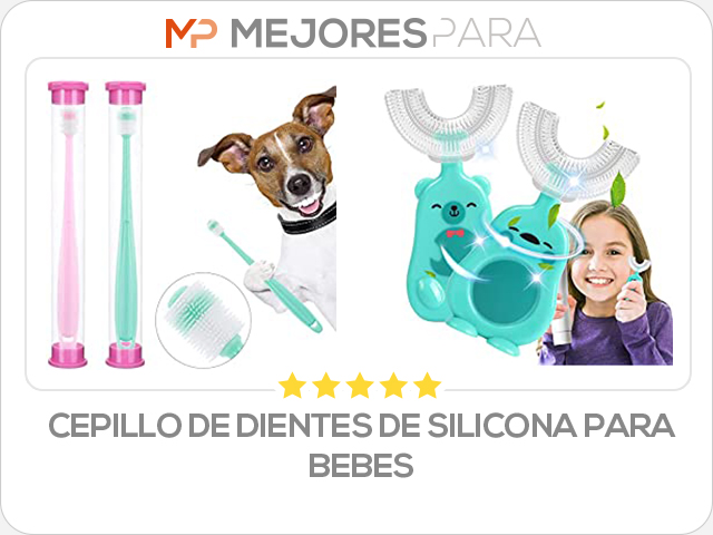 cepillo de dientes de silicona para bebes