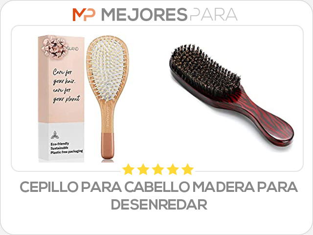 cepillo para cabello madera para desenredar