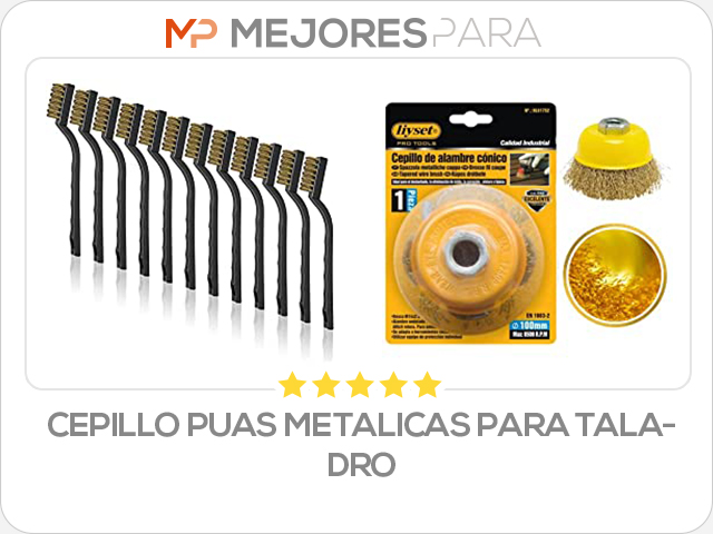 cepillo puas metalicas para taladro