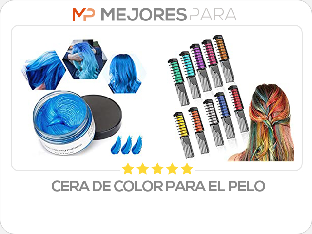 cera de color para el pelo