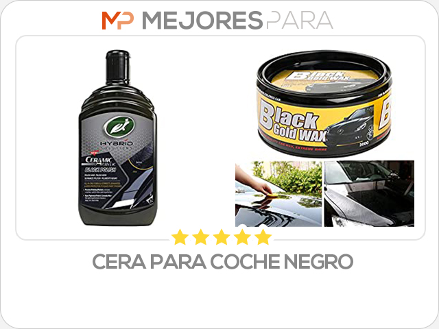 cera para coche negro