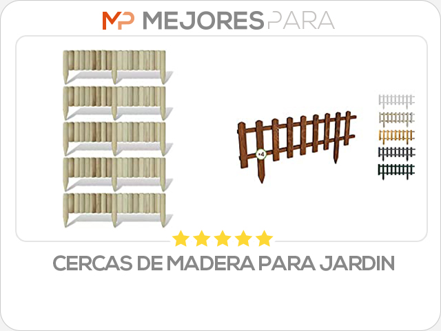 cercas de madera para jardin