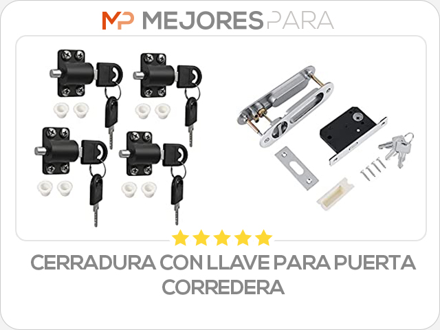 cerradura con llave para puerta corredera