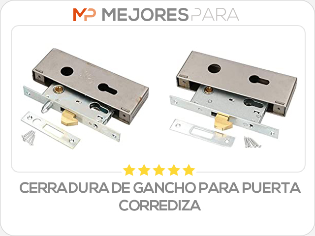 cerradura de gancho para puerta corrediza