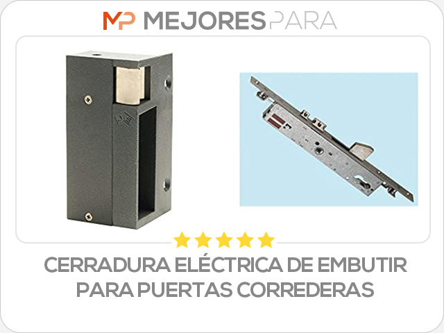 cerradura eléctrica de embutir para puertas correderas