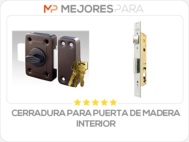 cerradura para puerta de madera interior