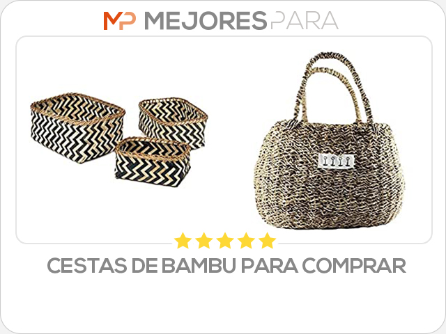 cestas de bambu para comprar