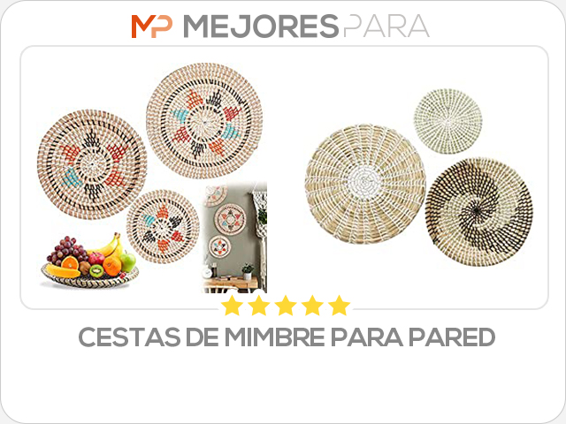 cestas de mimbre para pared