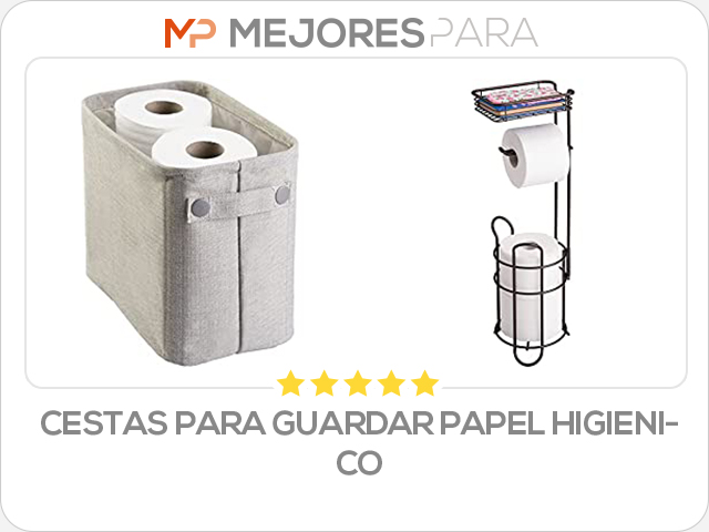 cestas para guardar papel higienico