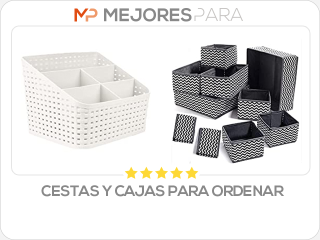 cestas y cajas para ordenar