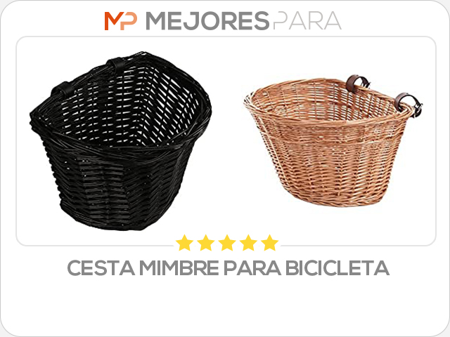 cesta mimbre para bicicleta